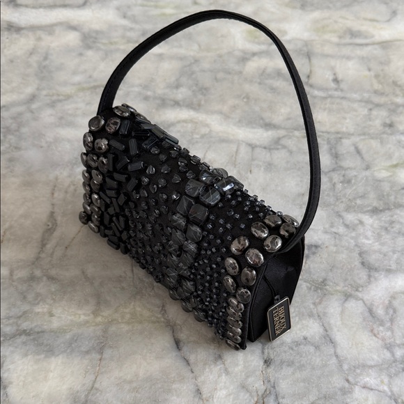 Bijoux Terner | Black Beaded Evening Bag - Picture 2 of 4